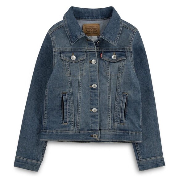 Levi’s Youth Jean Jacket Kids Denim Trucker Jacket Size M 10 12New with Tags